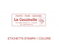 Etichette adesive per fioristi, fiorai e vivaisti (mm 40X15)  (cod.92G)